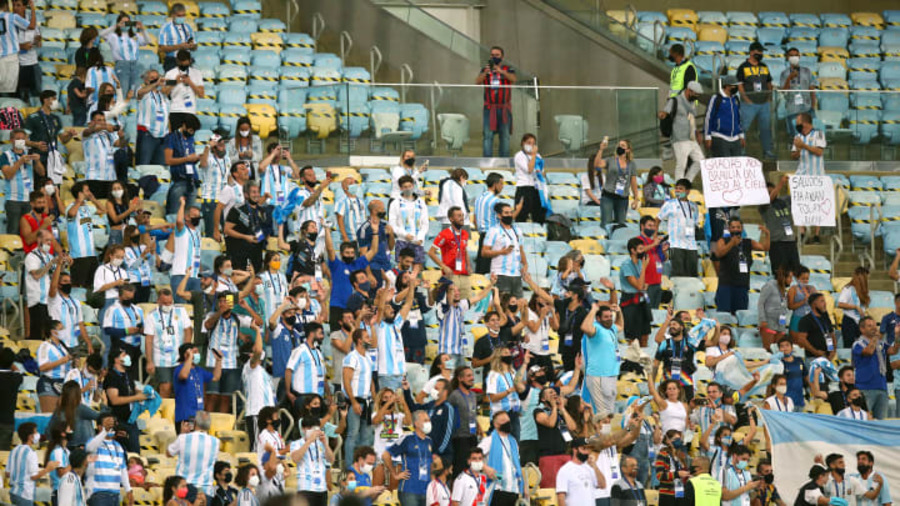 Center brazil v argentina final copa america brazil 202