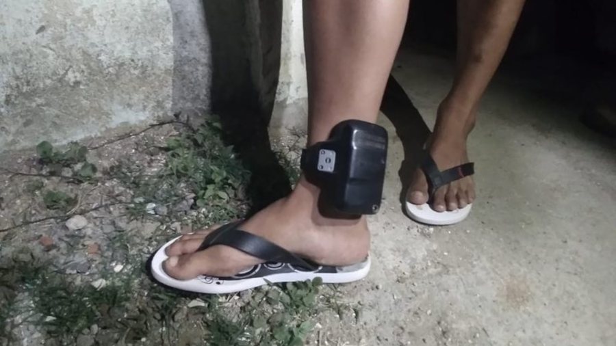 Center homem com tornozeleira eletronica e preso em festa campo grande ms widelg