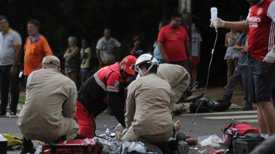 Center acidente moto ze pereira widelg
