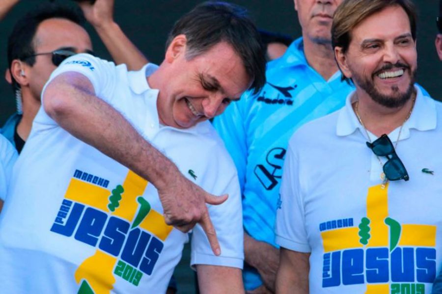 Center bolsonaro na marcha para jesus