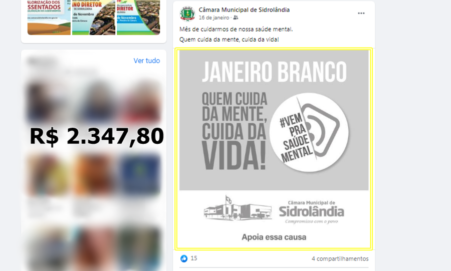 Center post face janeiro 2020 janeiro branco