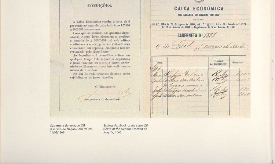 Center gil escravo da nacao retirado do livro museu da caixa economia federeral