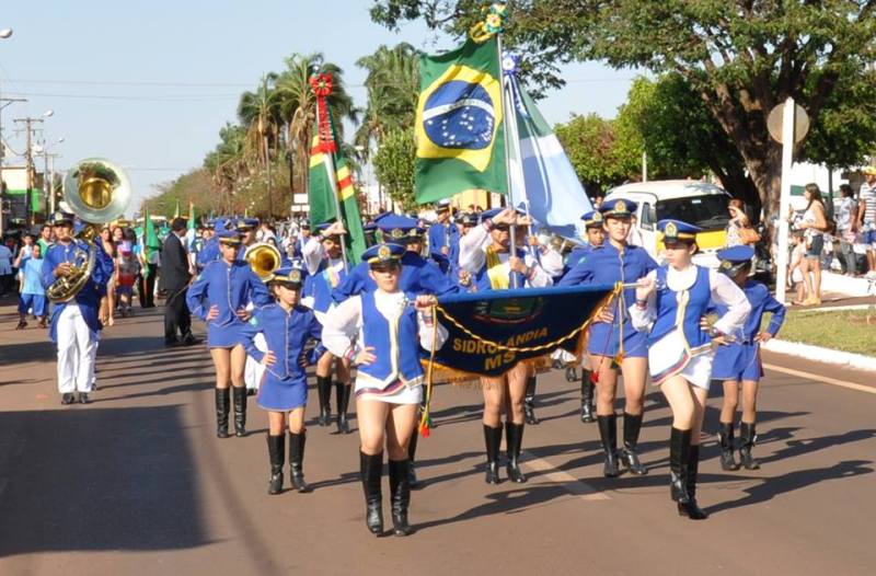 Banda em desfile