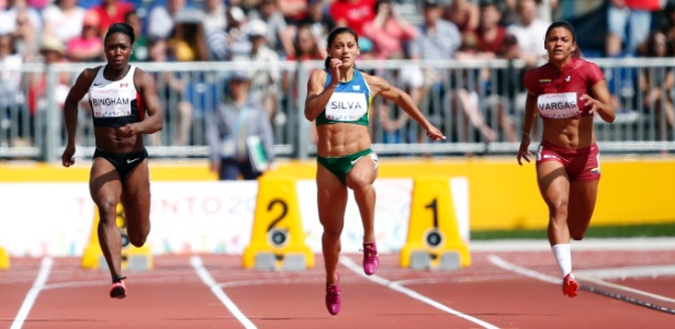 Ana claudia silva corre na bateria eliminatoria dos 100m brasileira terminou na primeira colocacao 1437494159293 615x300