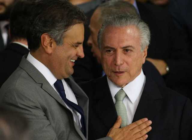 Aecio e temer