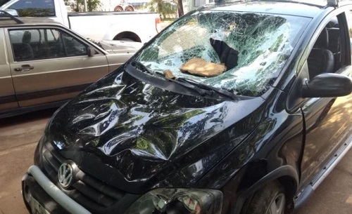 Carro atropelamento andre barbosa jp news1